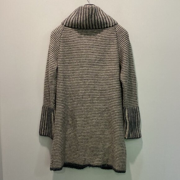 Elisabetta Grey Alapa Wool Zip Sweater Cardigan size large - Picture 9 of 12